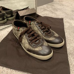 Women’s gucci gg print tennis shoe AUTHENTIC
